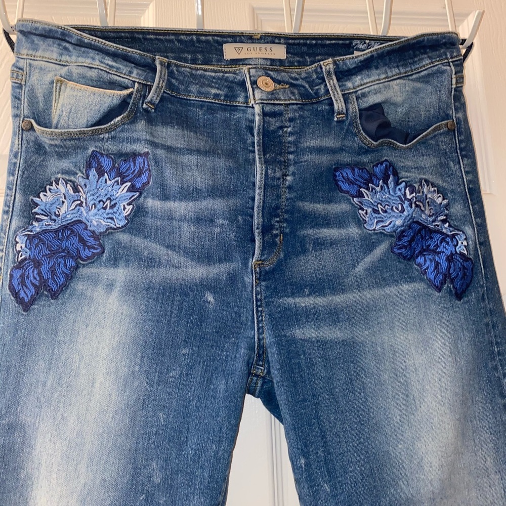 Embroidered GUESS jeans